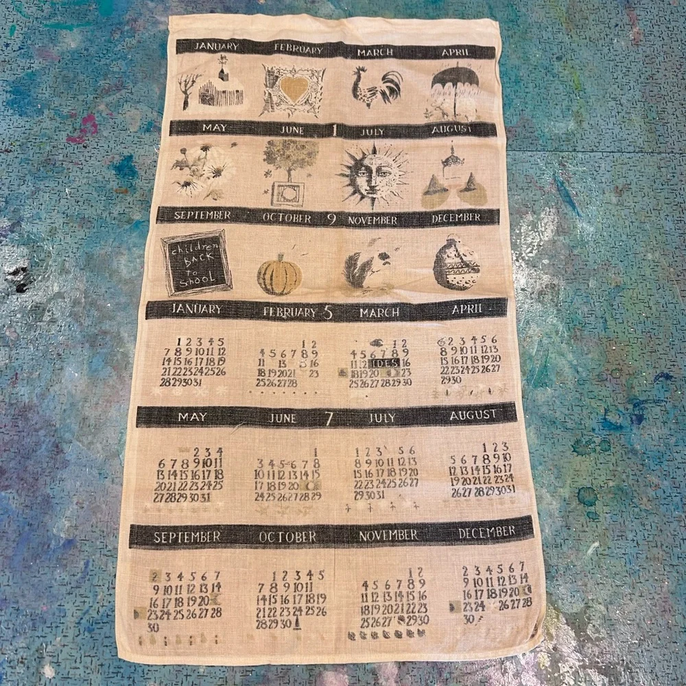 1957 Linen Calendar